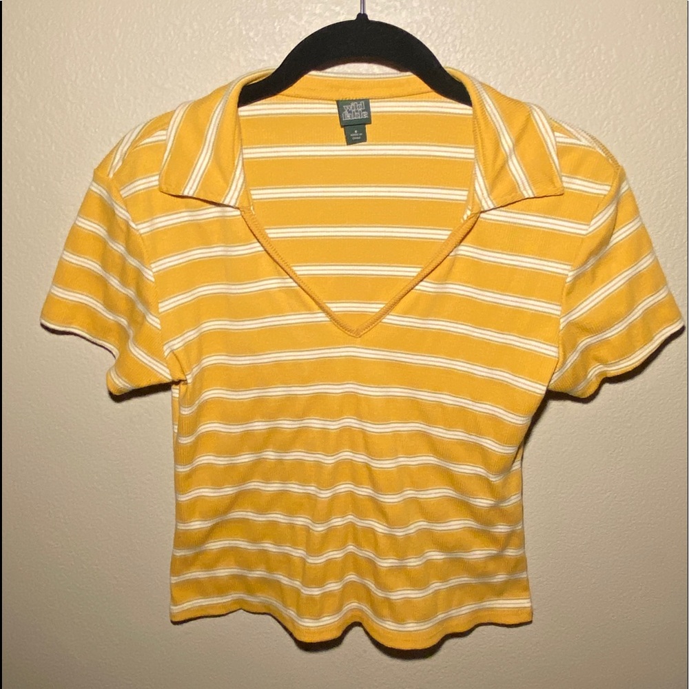 Wild Fable- Target brand Cropped Collared T-shirt